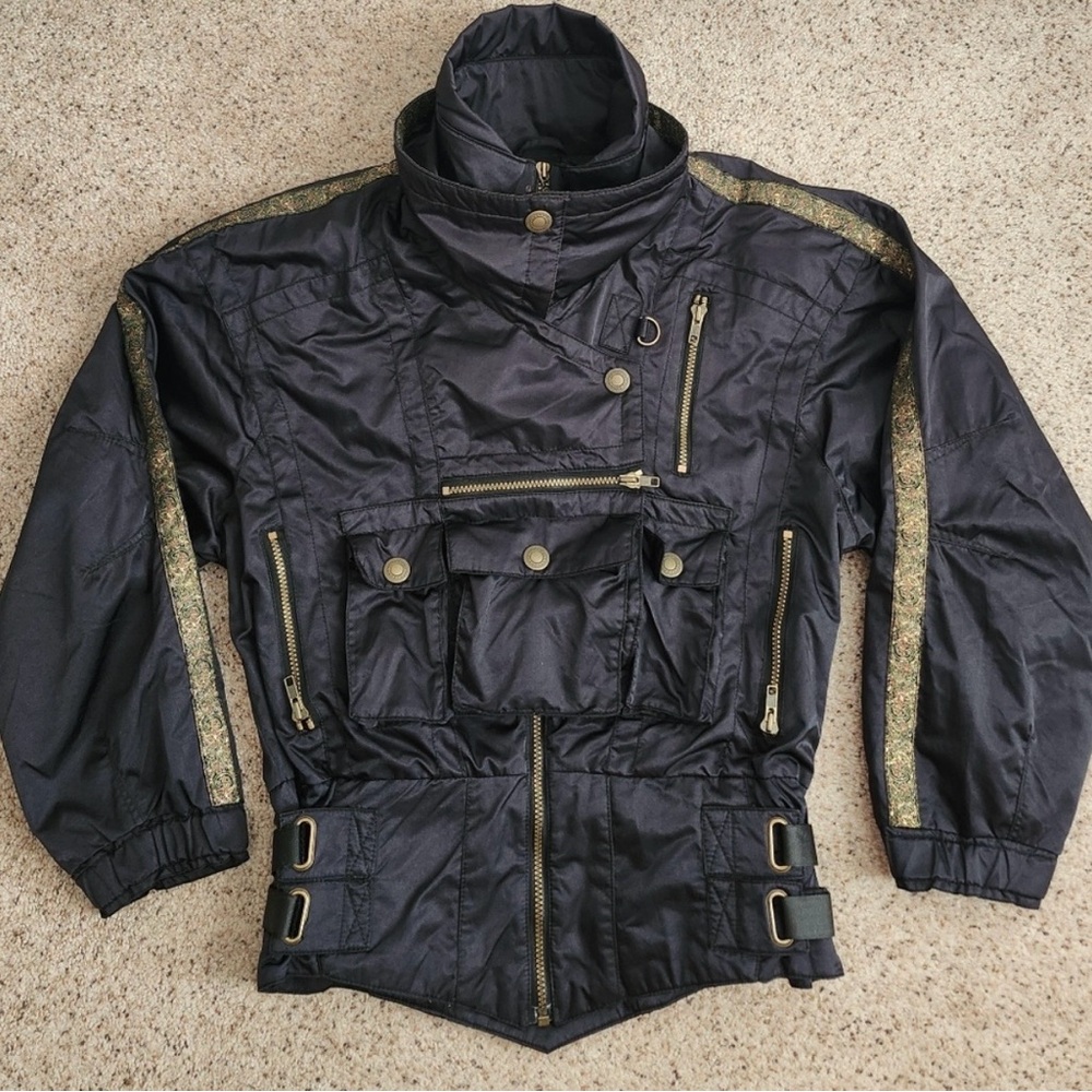Ossi Ski wear Black Vintage Jacket
